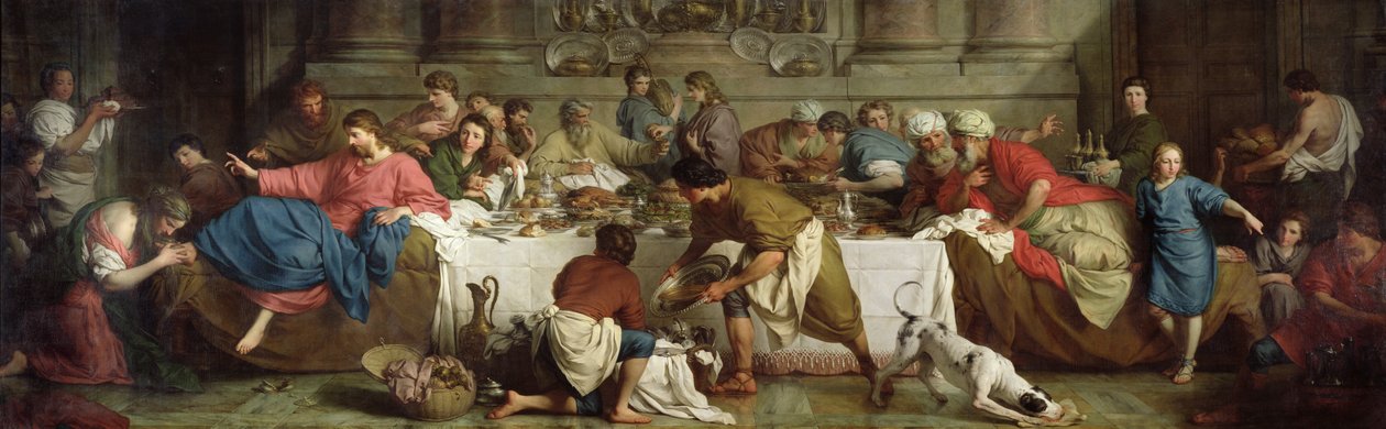 Dinner at the House of Simon by Pierre Subleyras