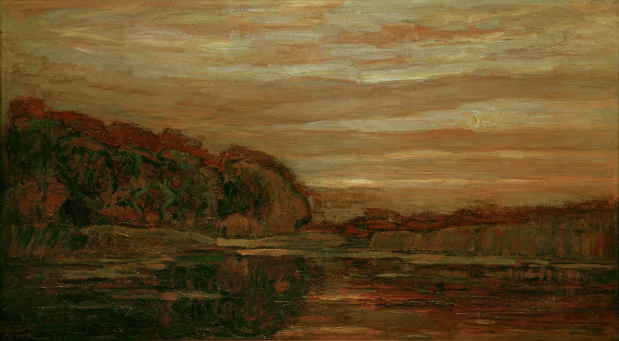 Evening Landscape at Gein by Piet Mondrian