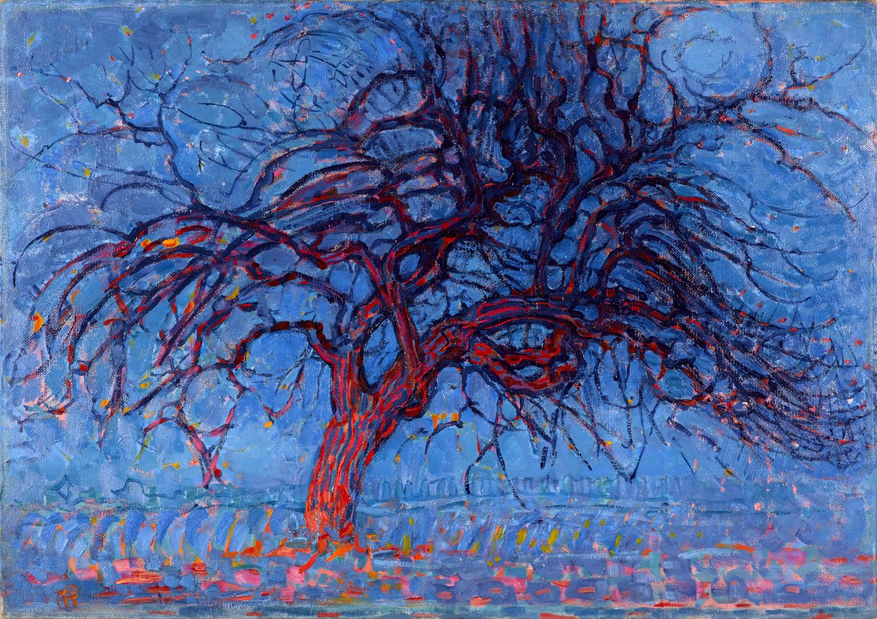 Evening: The Red Tree by Piet Mondrian