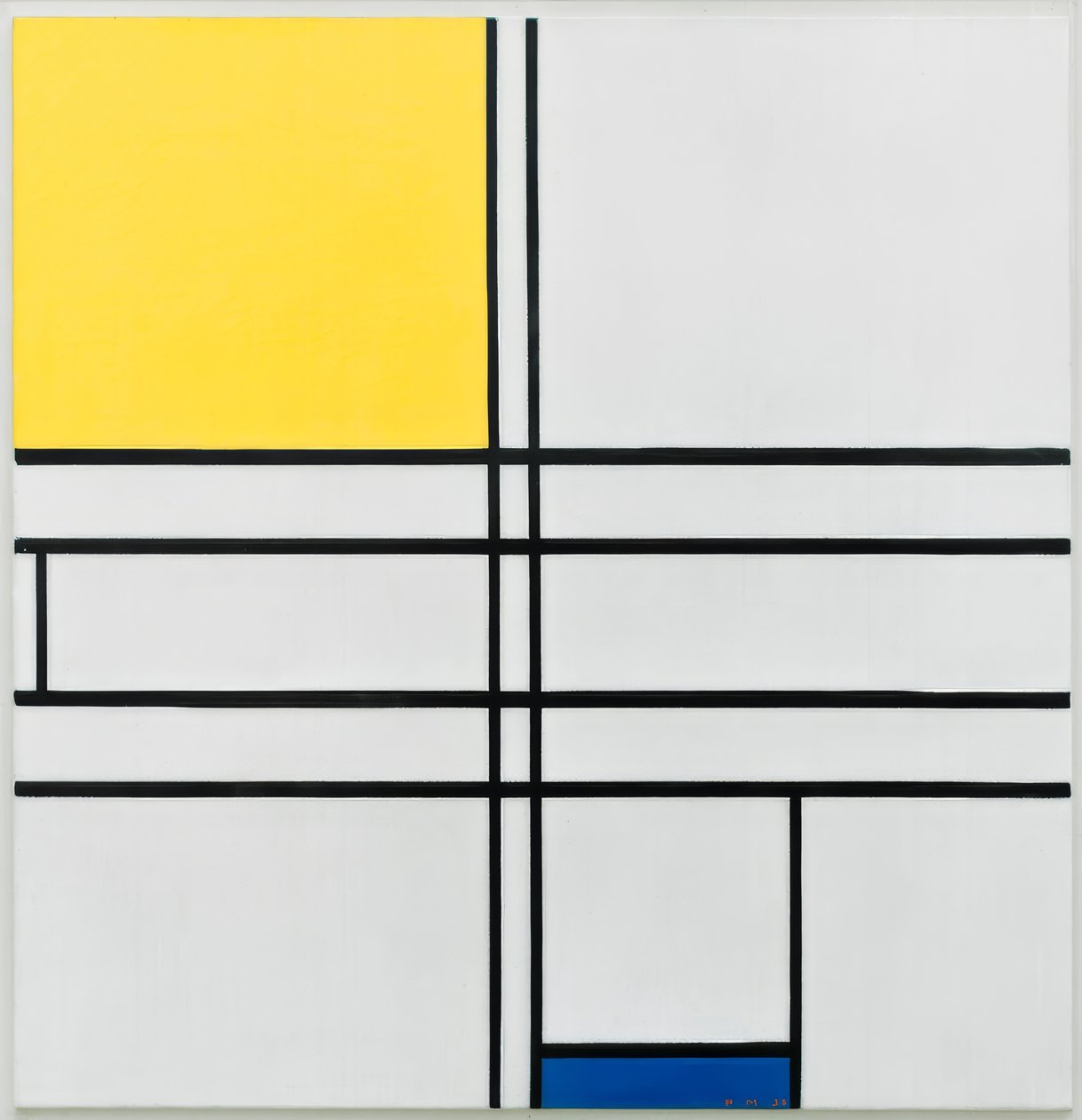 Composition C; Composition in Blue and Yellow by Piet Mondrian