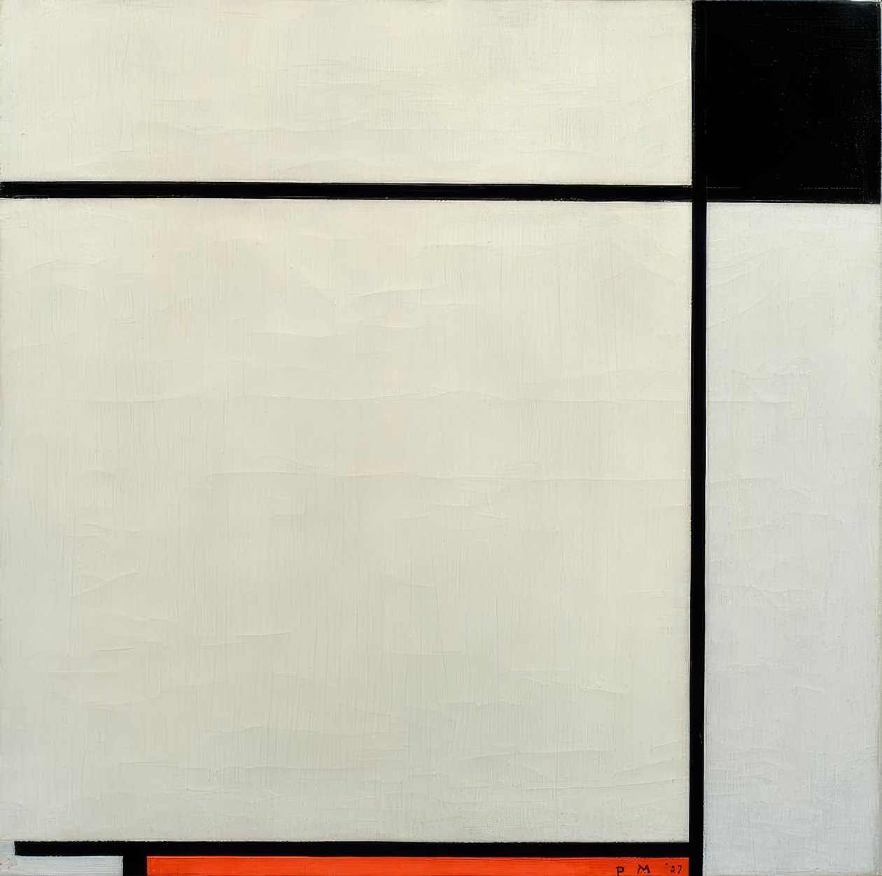 Composition with Black, Red and Gray by Piet Mondrian