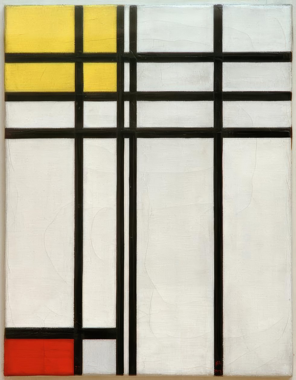 No. I: Opposition of Lines, Red and Yellow by Piet Mondrian