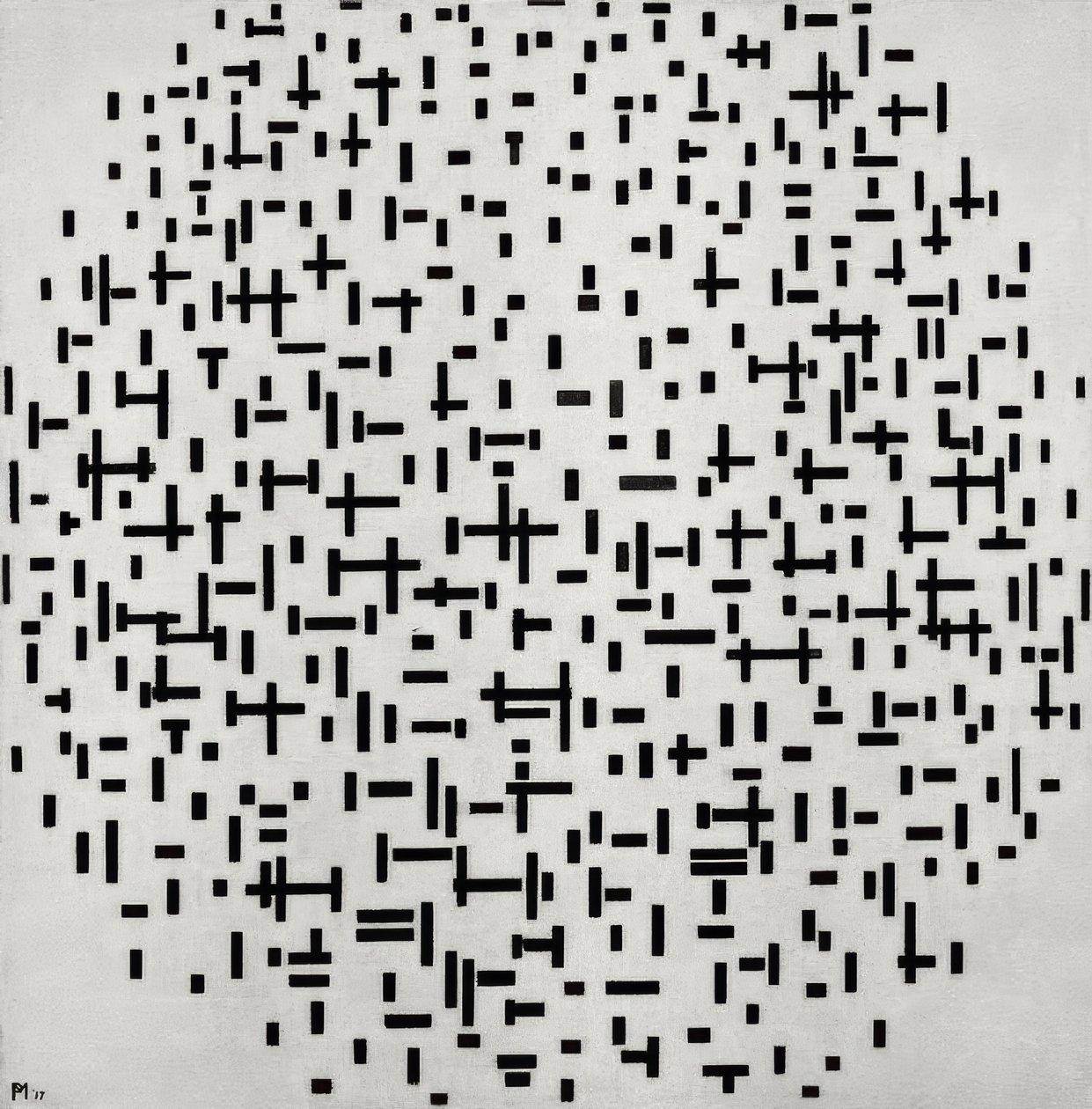 Composition in Line by Piet Mondrian