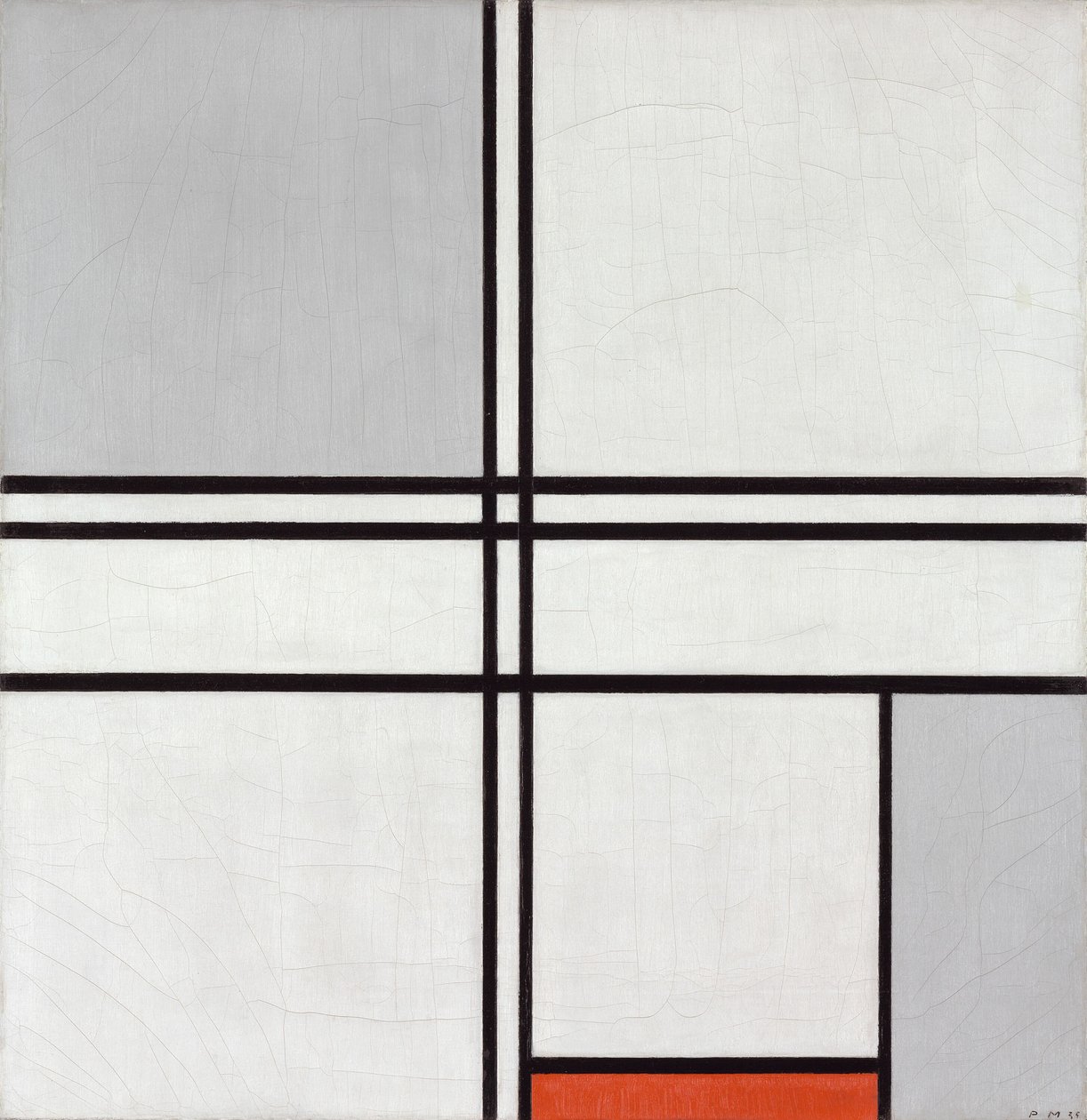 Composition No. 1 Gray-Red by Piet Mondrian