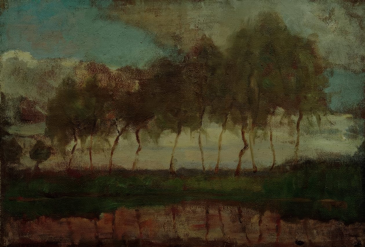 The Gein: Trees by the Water by Piet Mondrian