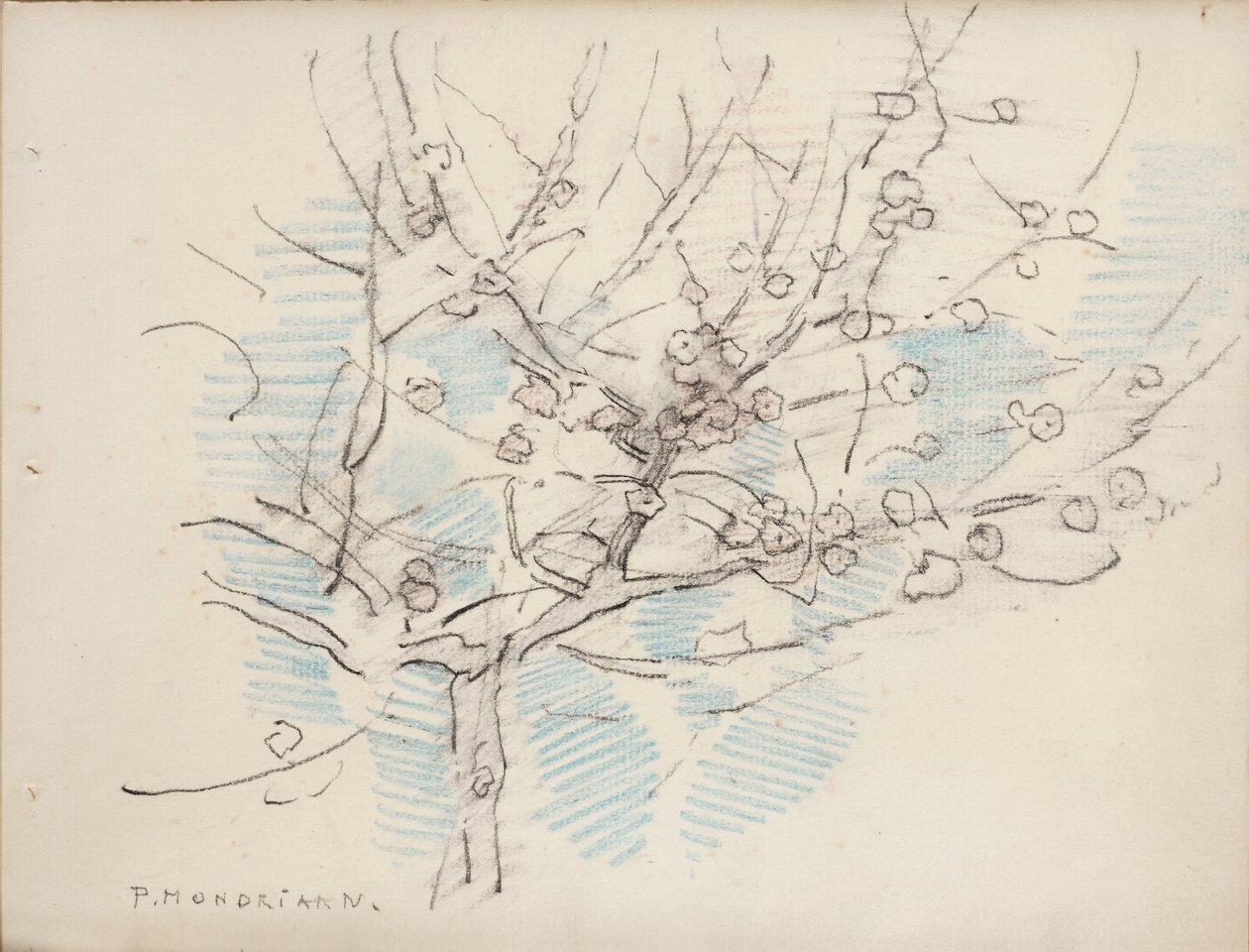 Flowering Tree by Piet Mondrian