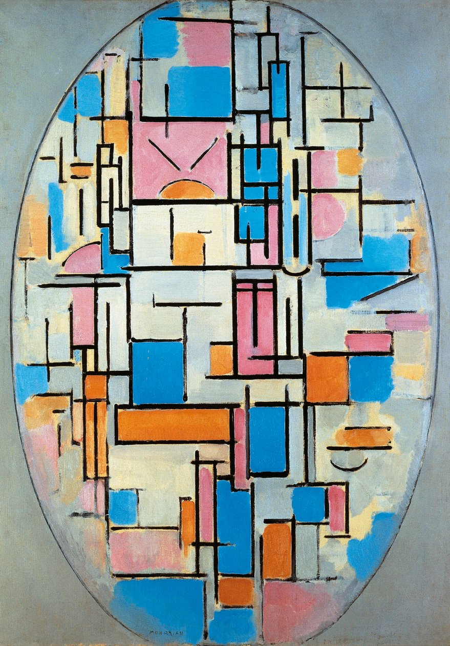 Oval Composition by Piet Mondrian