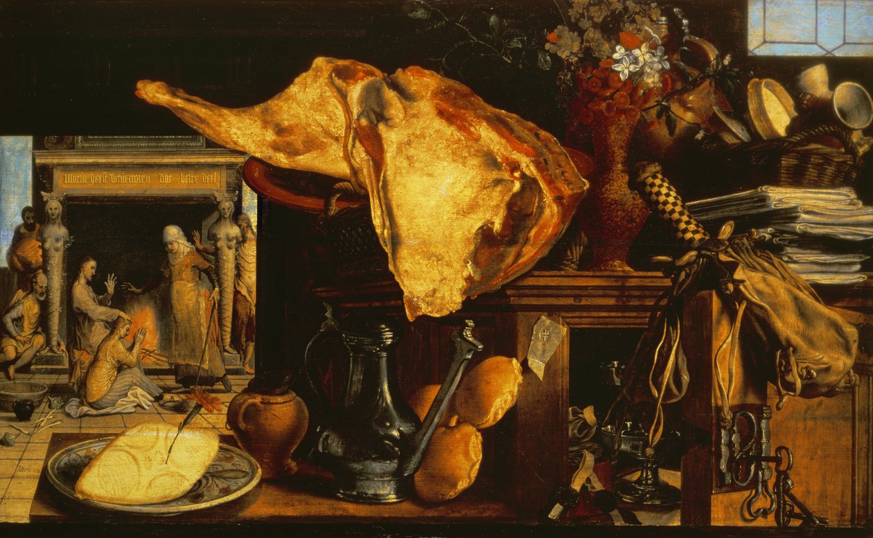 Vanitas Still Life (Christ with Mary and Martha) by Pieter Aertsen