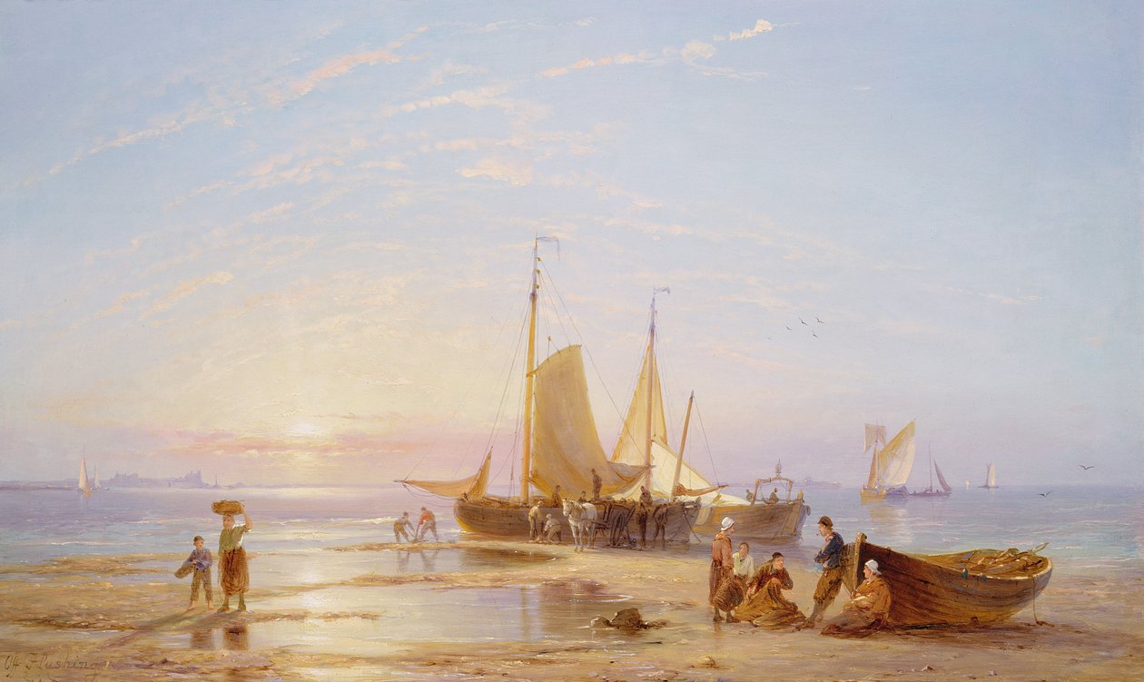 Off Flushing by Pieter Cornelis Dommerson