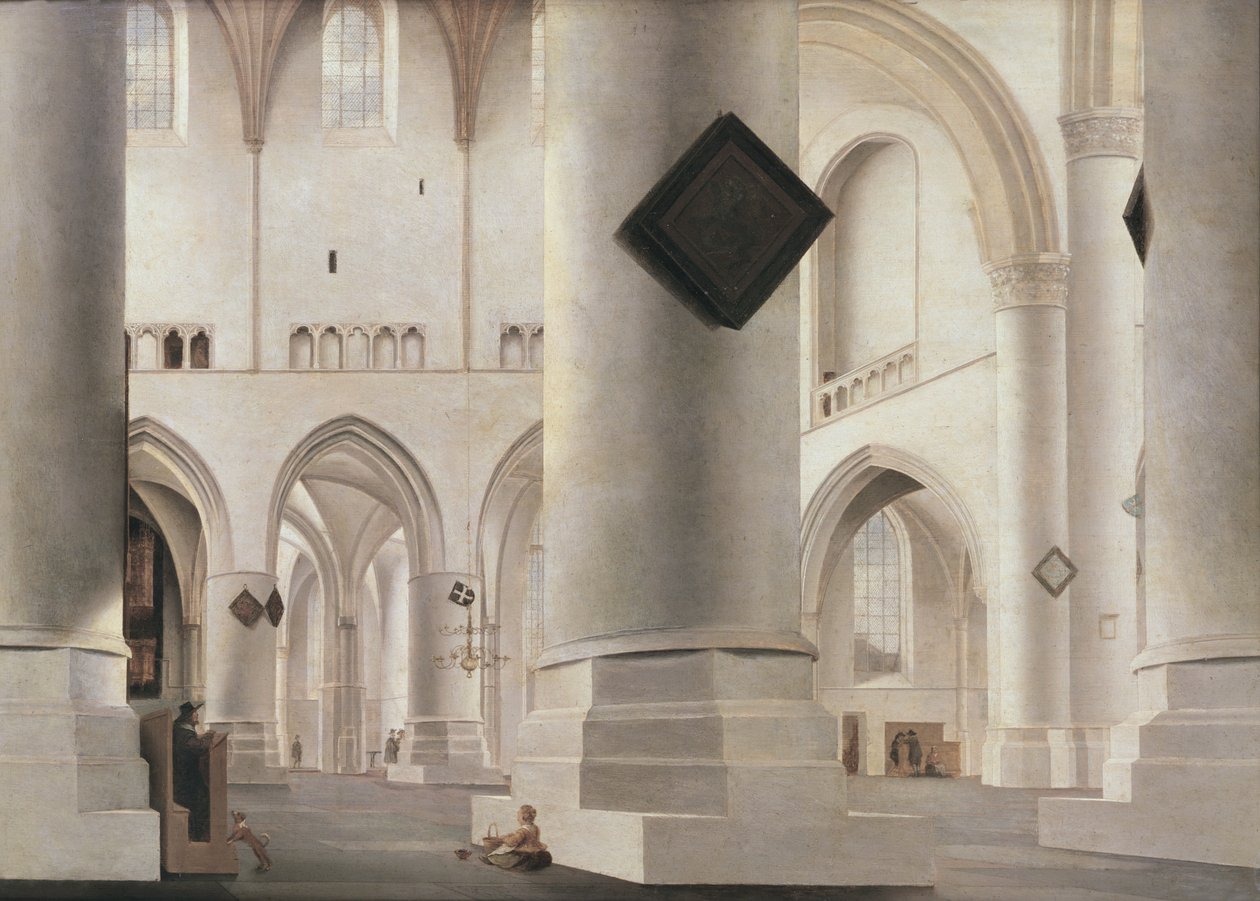 Interior of the Grote Kerk, Amsterdam, c.1637 by Pieter Janszoon Saenredam