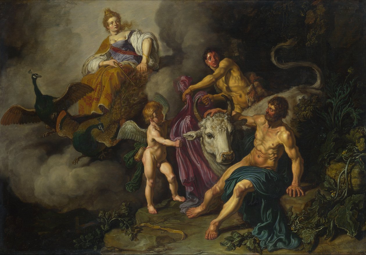Juno discovers Jupiter with Io by Pieter Lastman