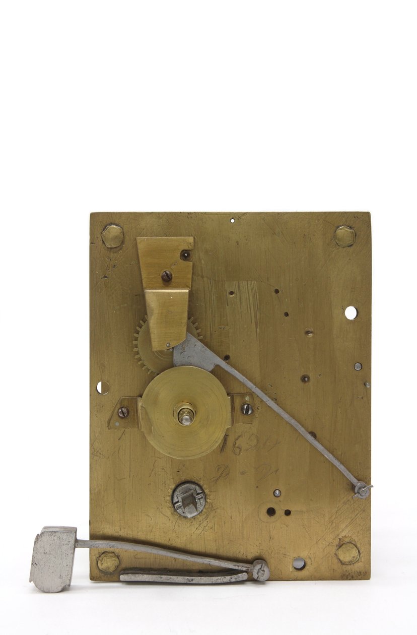 The front plate of a table clock by Pieter Visbach