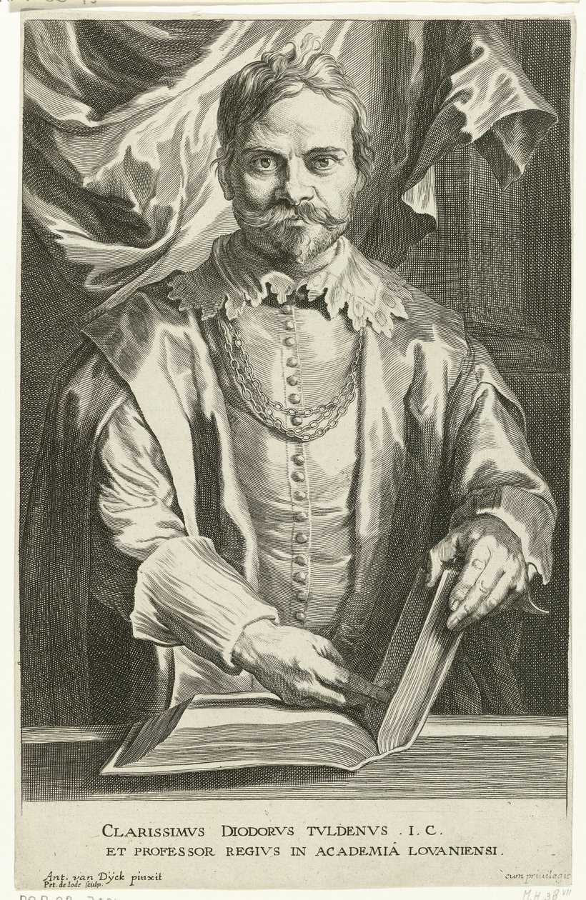 Portrait of Tuldenus by Pieter de Jode