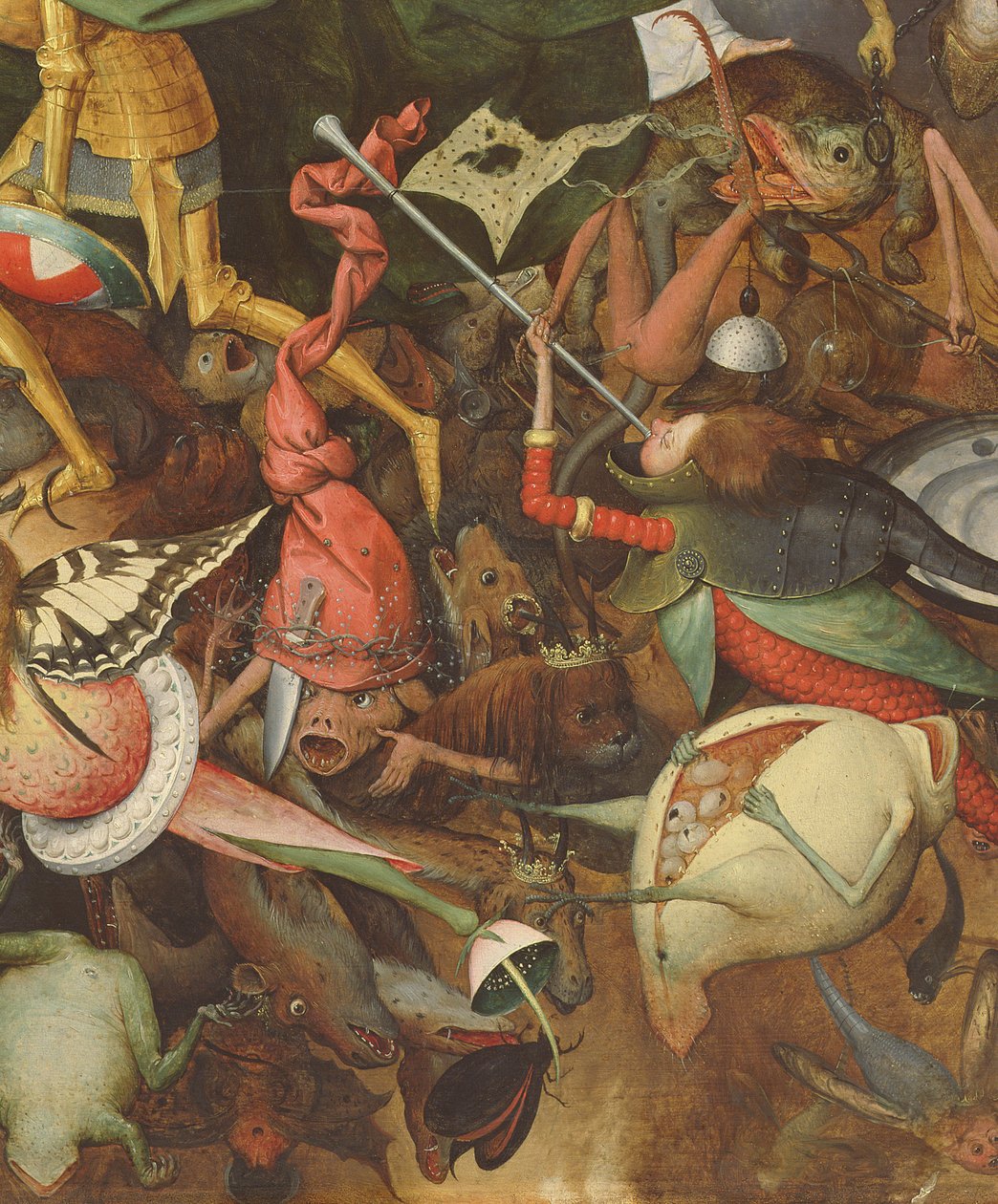 The Fall of the Rebel Angels (detail) by Pieter Bruegel the Elder