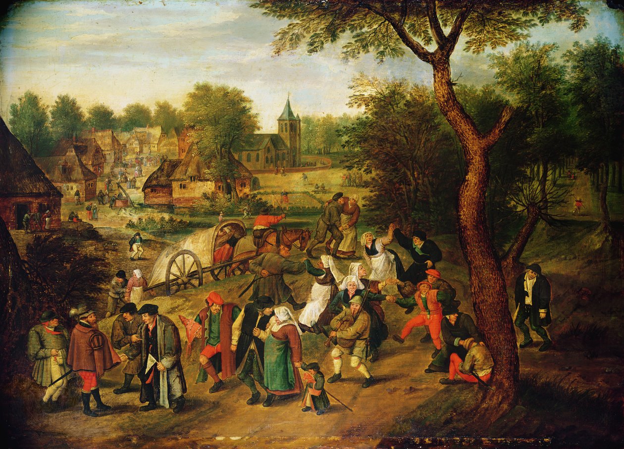 A Scene on the Outskirts of a Village by Pieter Brueghel the Younger