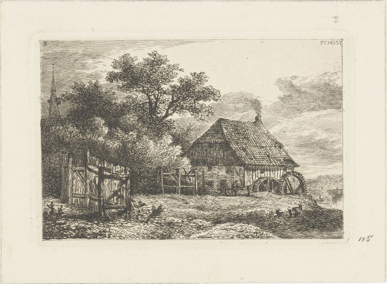 Landscape with Watermill (Water Landscapes series) by Pieter Casper Christ