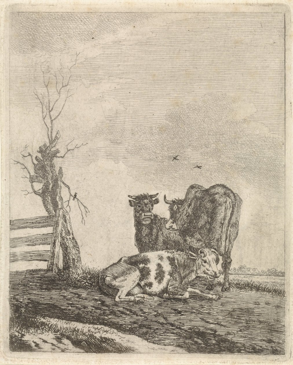Landscape with Three Cows by Pieter Janson