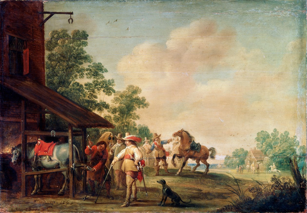 A Forge by Pieter Meulener