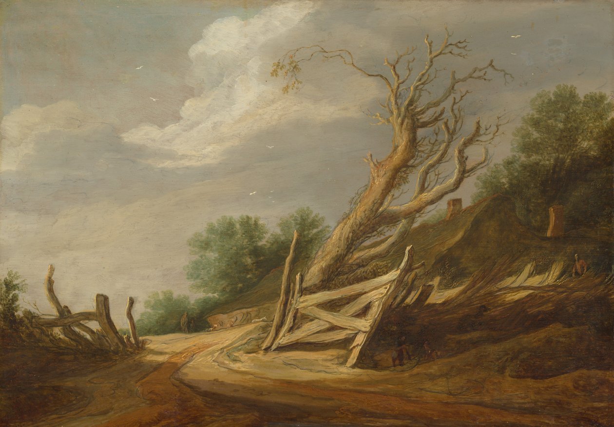 Landscape with Open Gate by Pieter Molijn