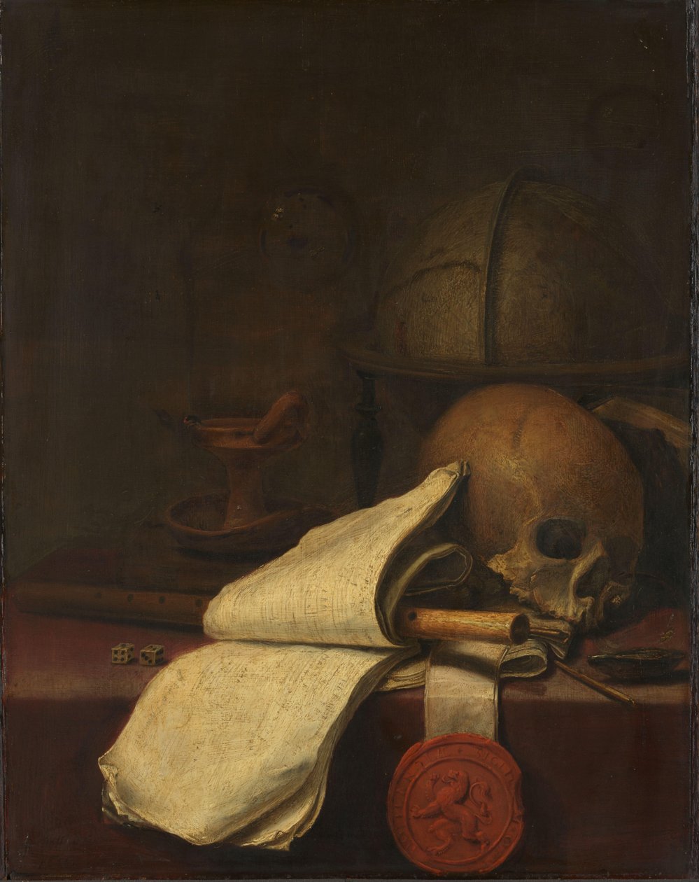 Vanitas Still Life by Pieter Symonsz Potter