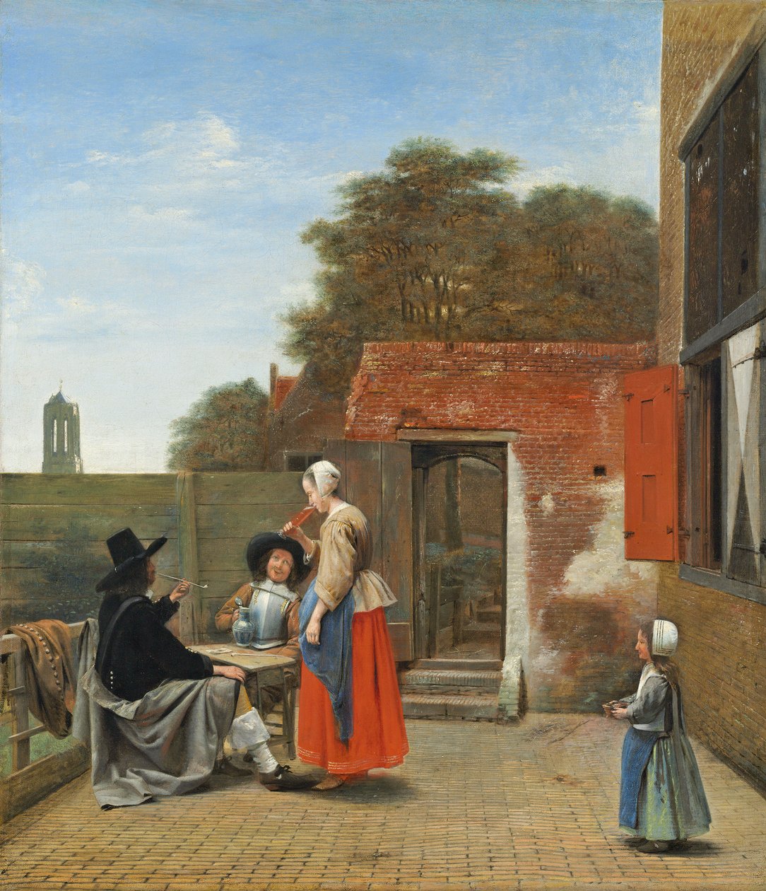 A Dutch Courtyard, c.1658-60 by Pieter de Hooch
