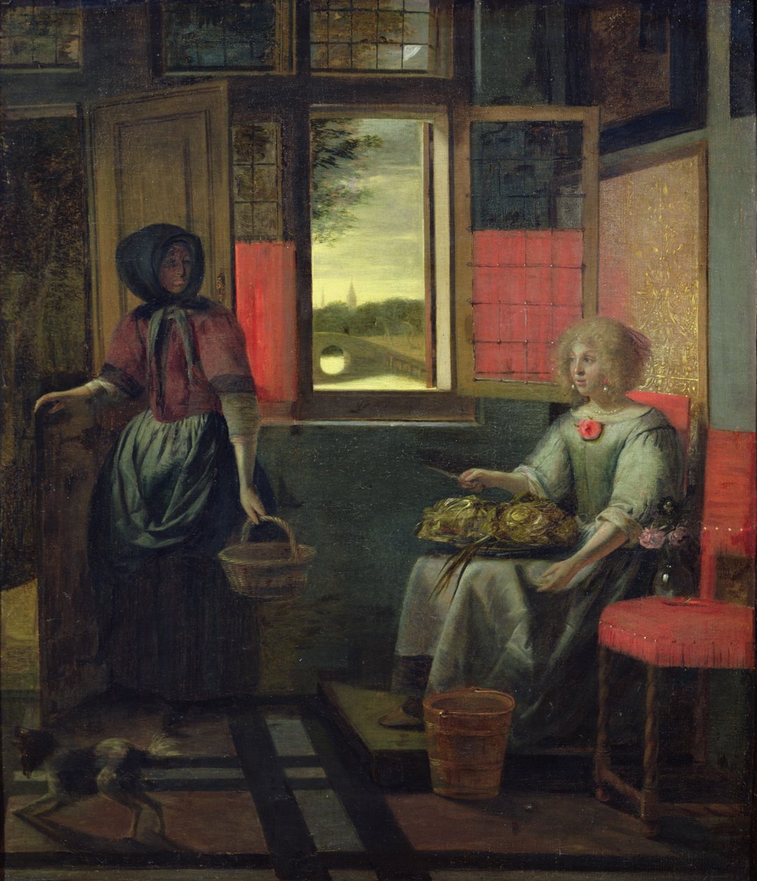 A Dutch Interior by Pieter de Hooch