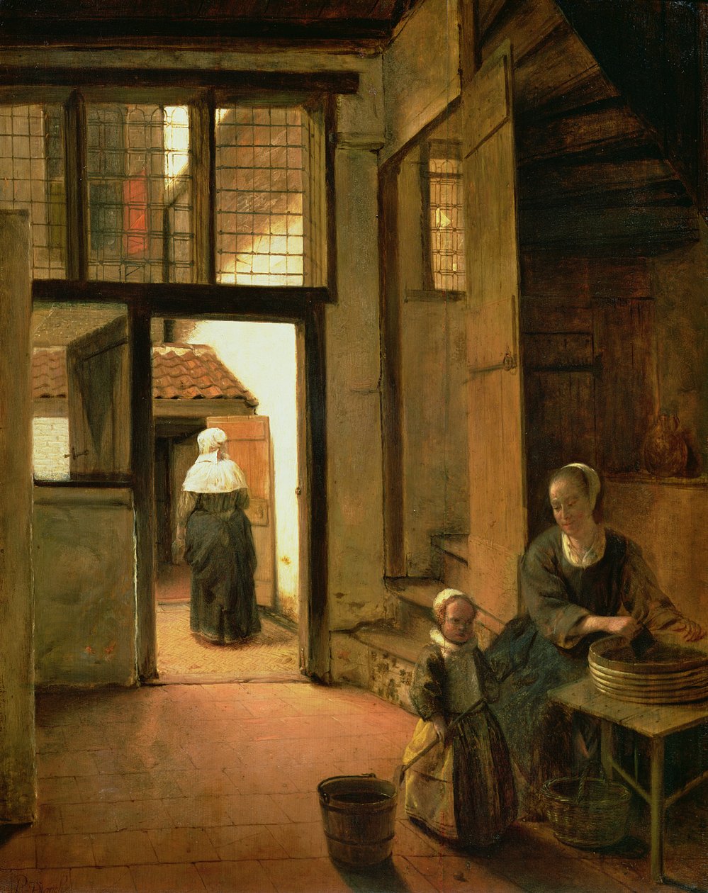 Interior of a Dutch House by Pieter de Hooch