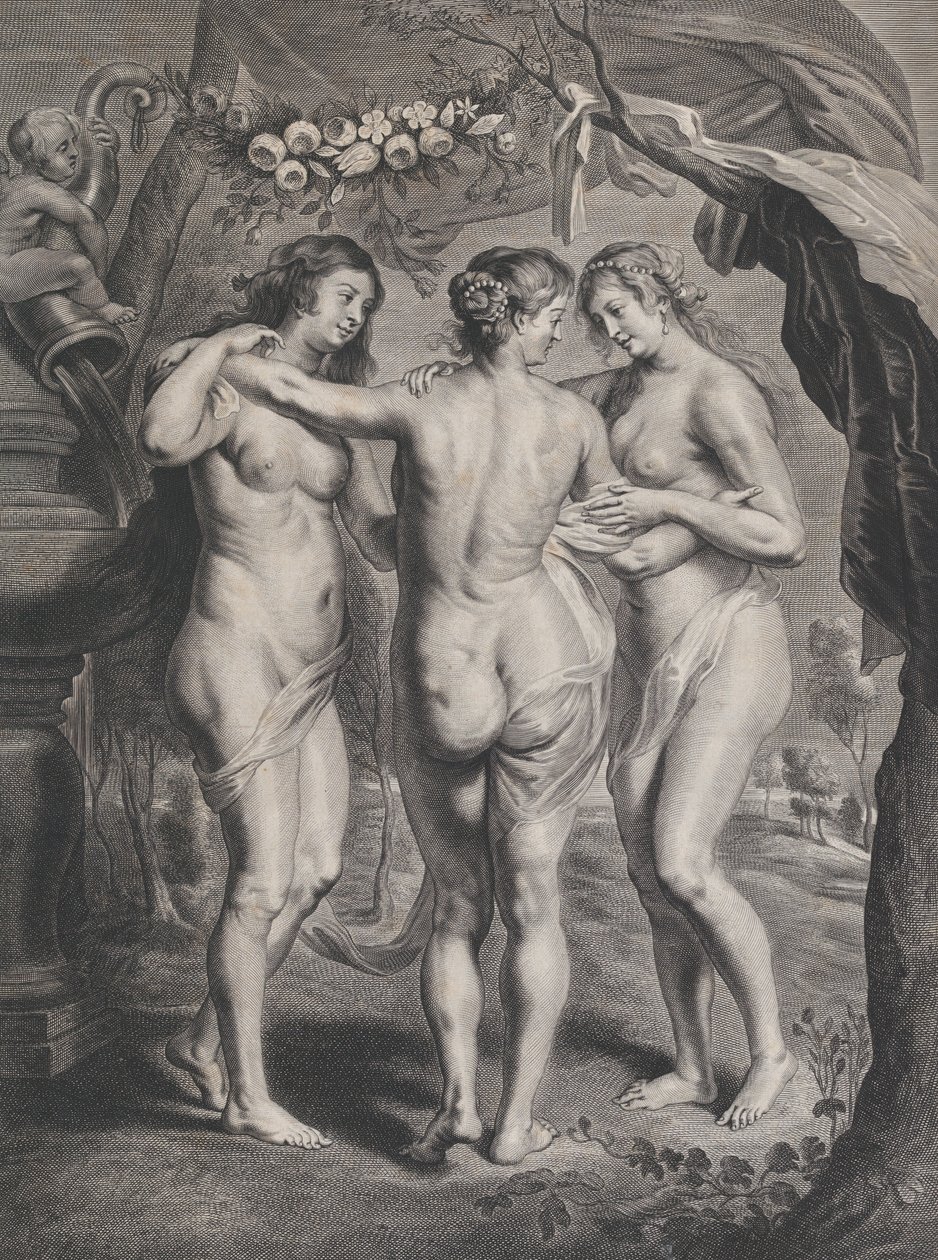 The Three Graces by Pieter de Jode II