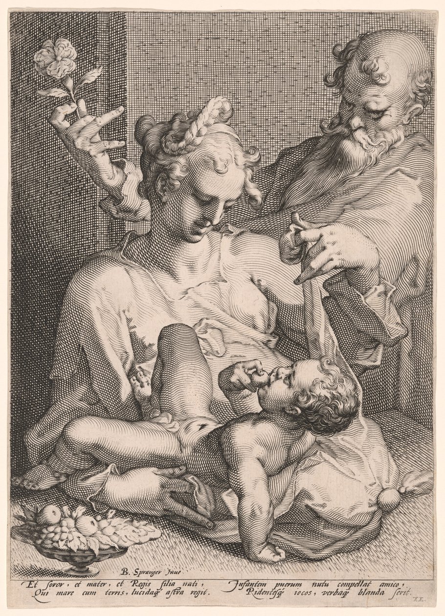 The Holy Family by Pieter de Jode I