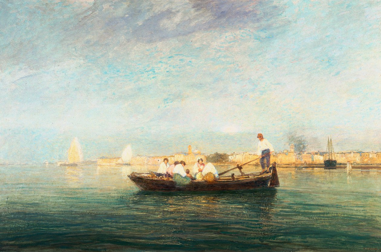 The Ferry by Pietro Fragiacomo