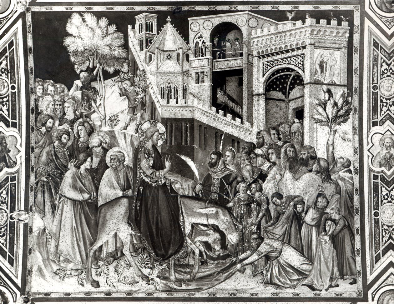Entry of Christ into Jerusalem by Pietro Lorenzetti
