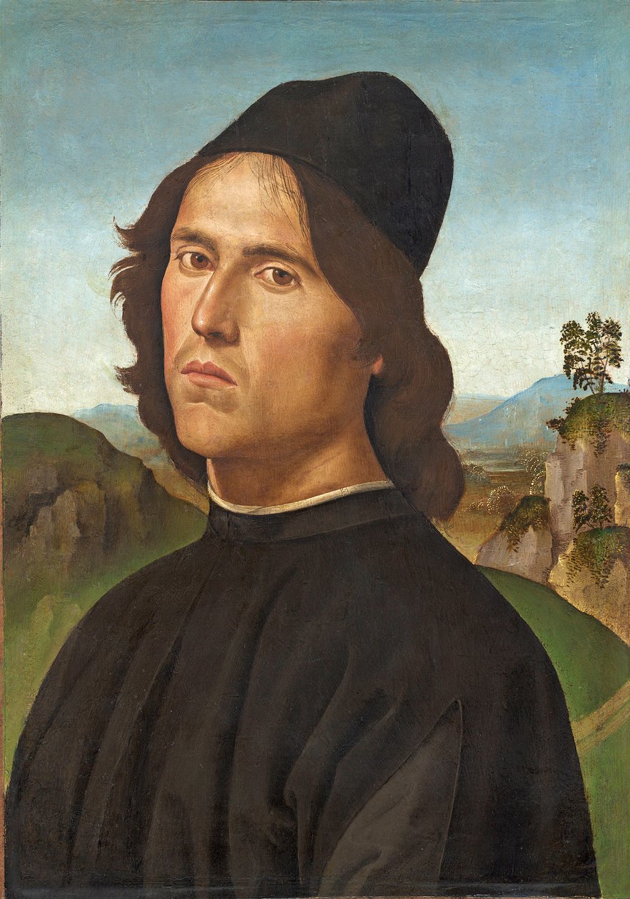Portrait of Lorenzo di Credi by Pietro Perugino