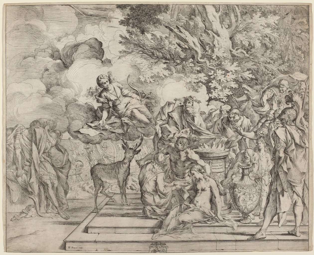 The Sacrifice of Iphigenia by Pietro Testa