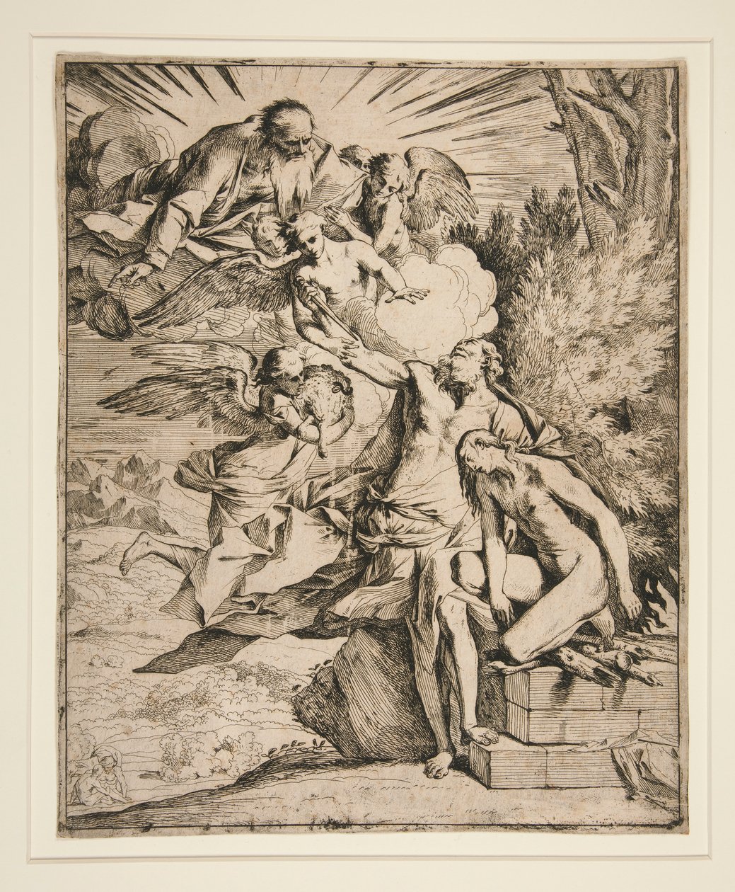The Sacrifice of Isaac by Pietro Testa