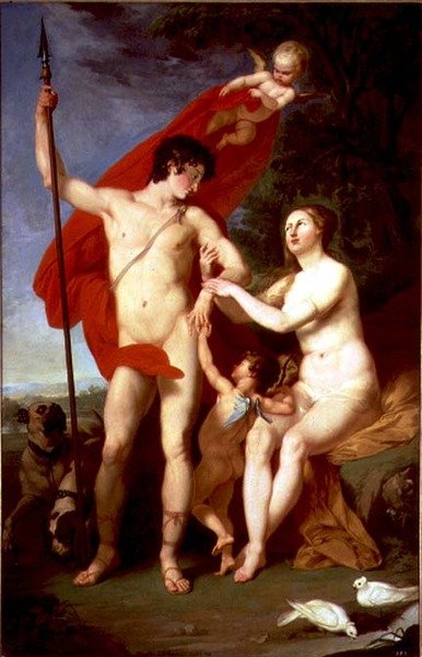 Venus and Adonis by Piotr Ivanovich Sokolov