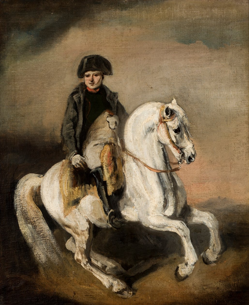 Napoleon on Horseback by Piotr Michalowski