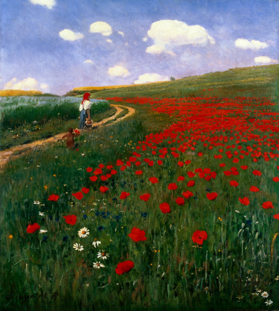 The Poppy Field by Pál Szinyei Merse