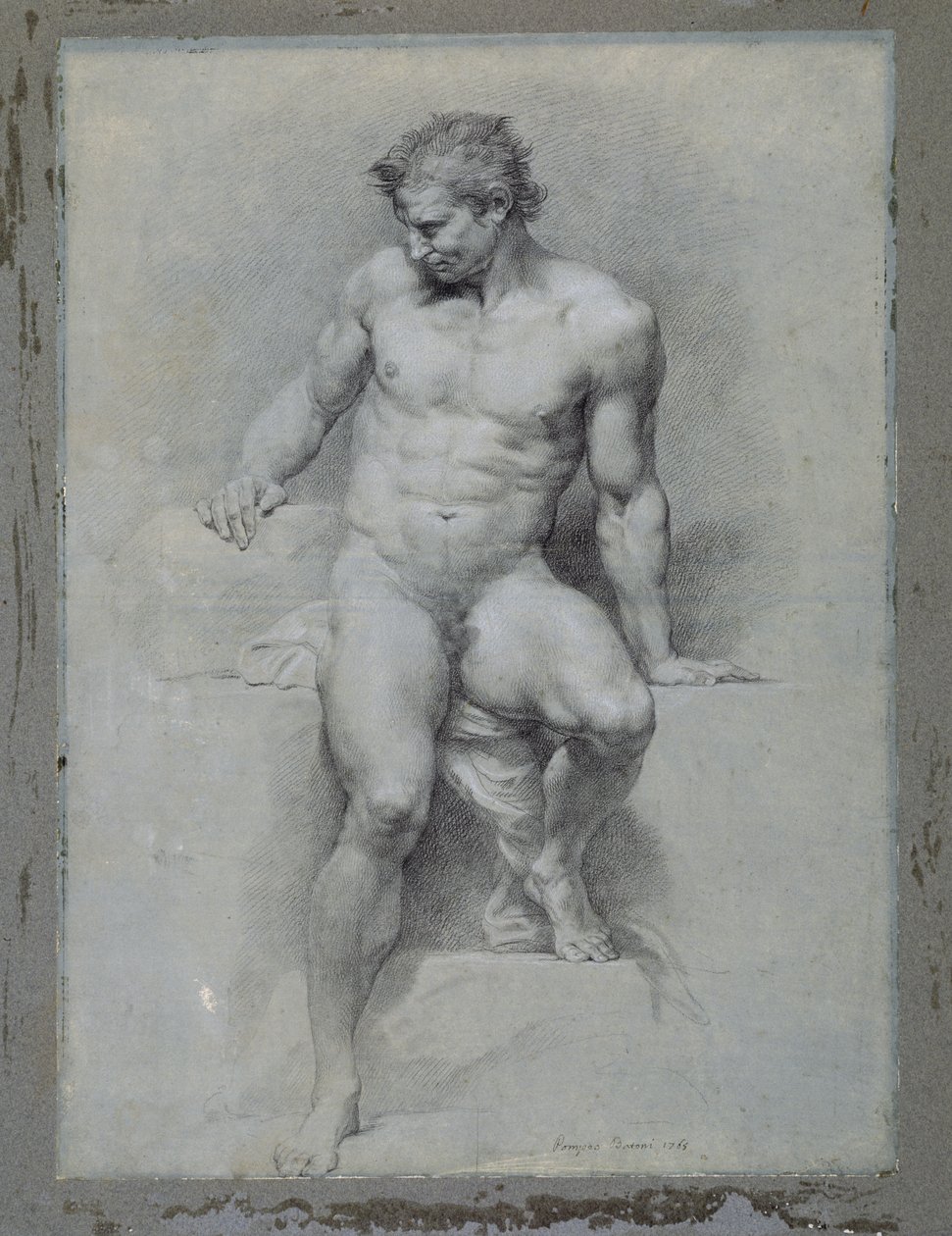 Academic Nude by Pompeo Girolamo Batoni