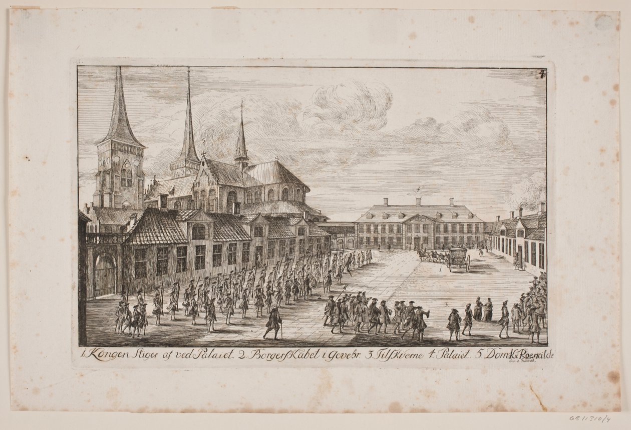 Cathedral Square in Roskilde by Poul Isac Grønvold