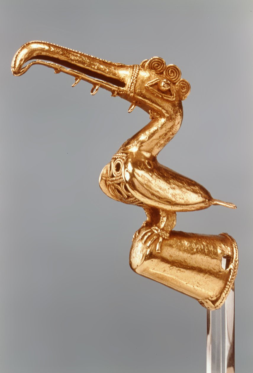 Toucan (gold) by Pre Columbian