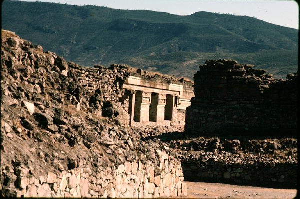 View of Walls and a Temple Entrance by Pre Columbian Pre Columbian