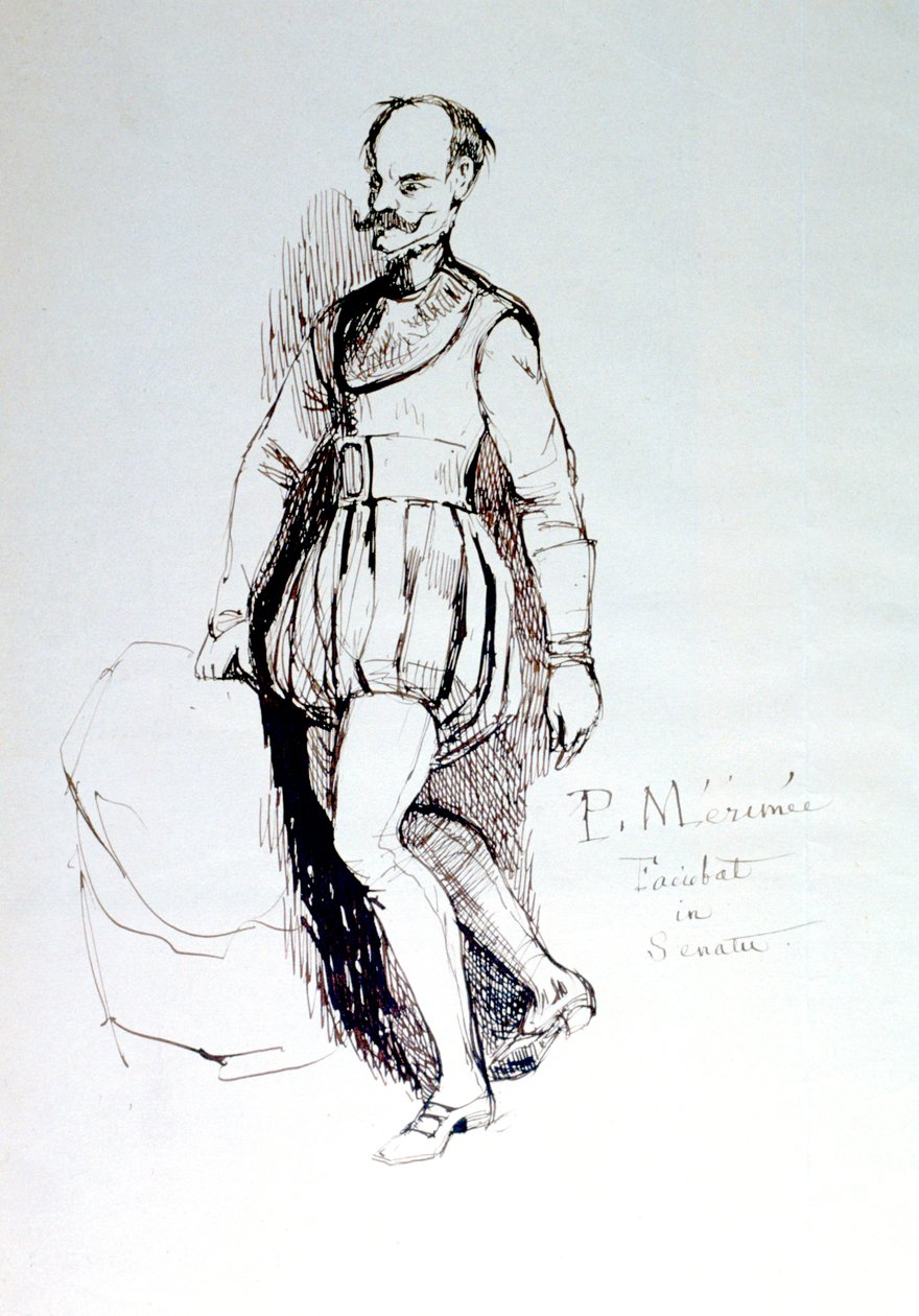 Figure in 16th Century Costume by Prosper Merimee