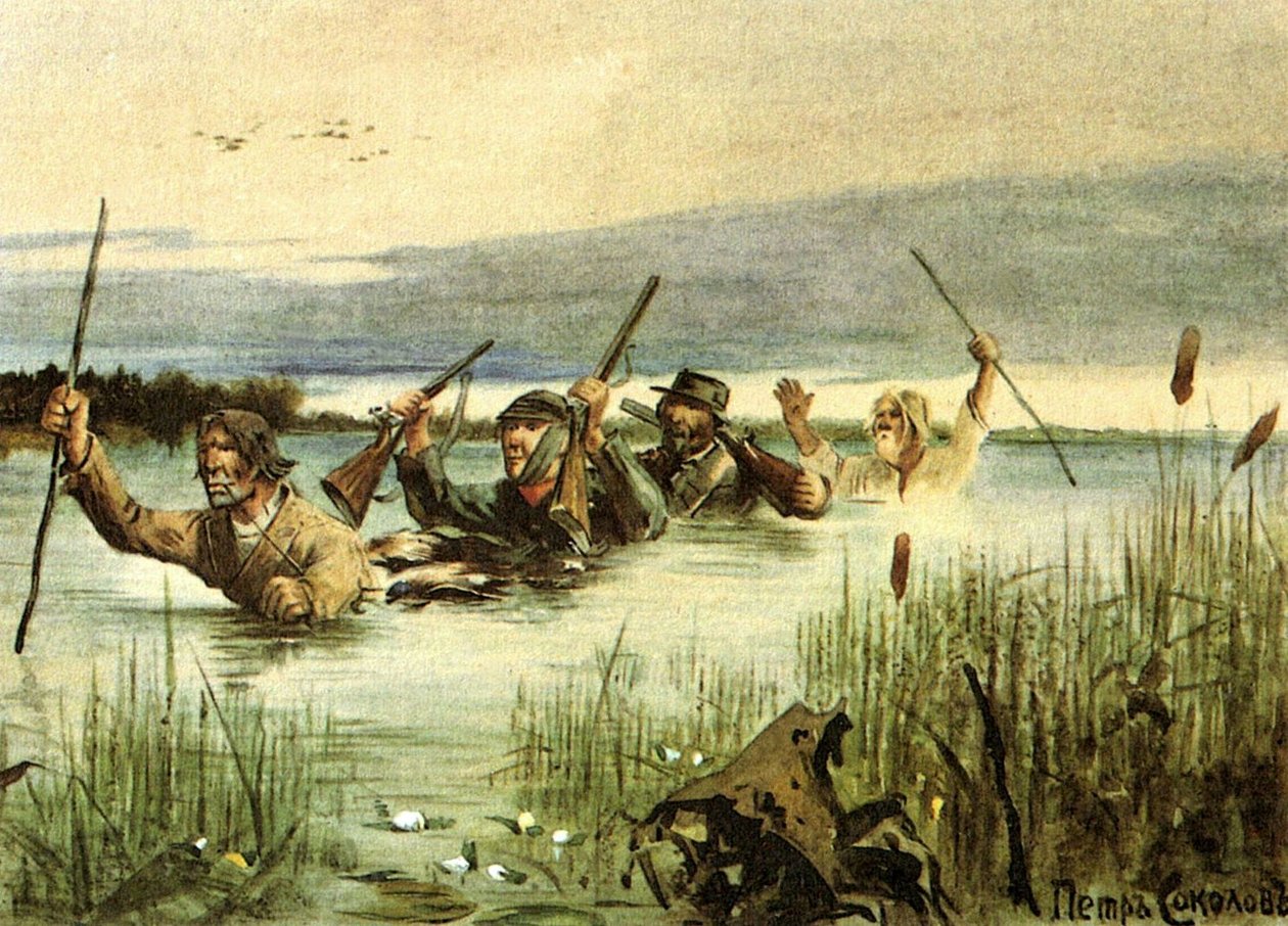 Illustration for the Short Story Lgov by Ivan Turgenev from the Collection A Sportsman