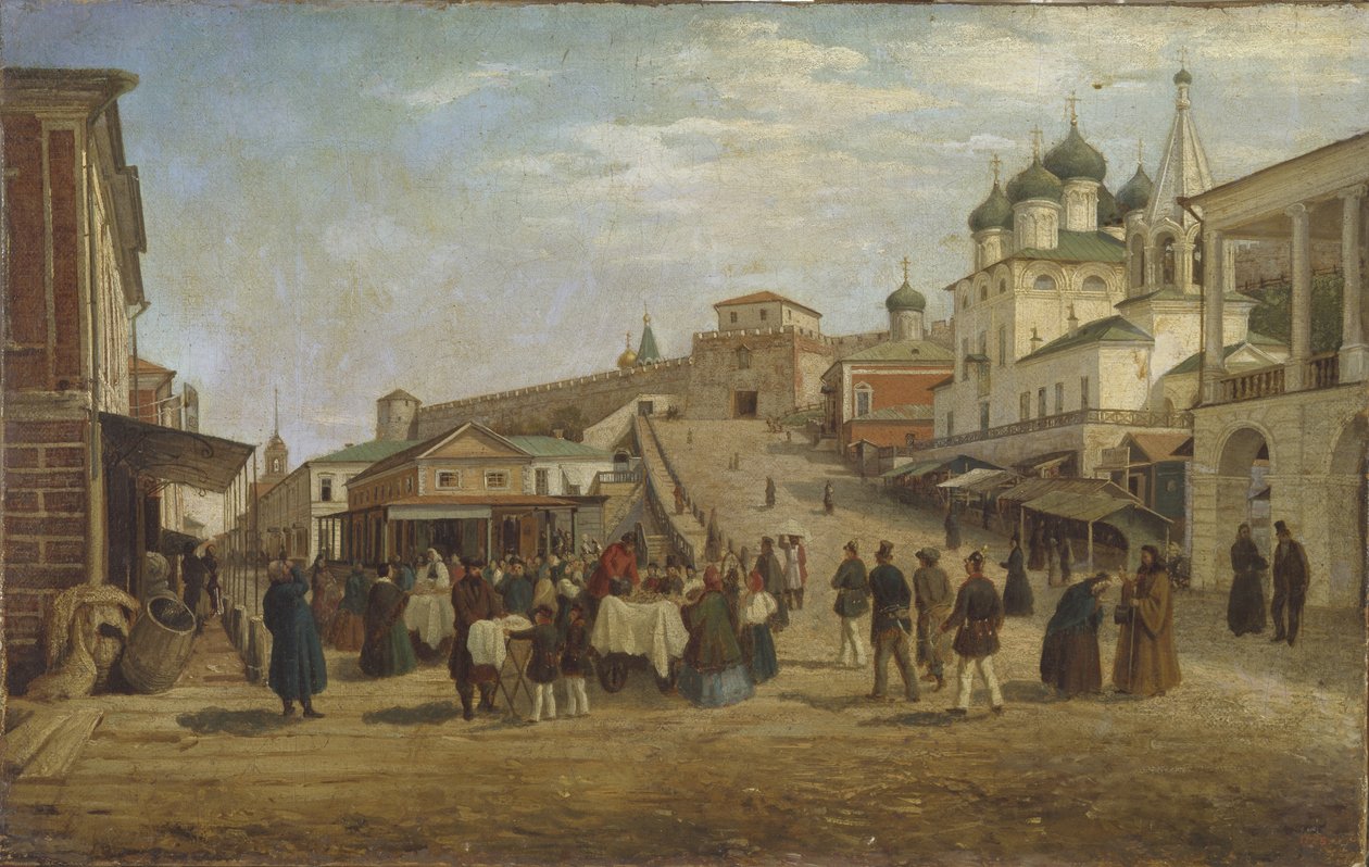 View of Nizhny Novgorod by Pjotr ​​​​Petrowitsch Wereschtschagin