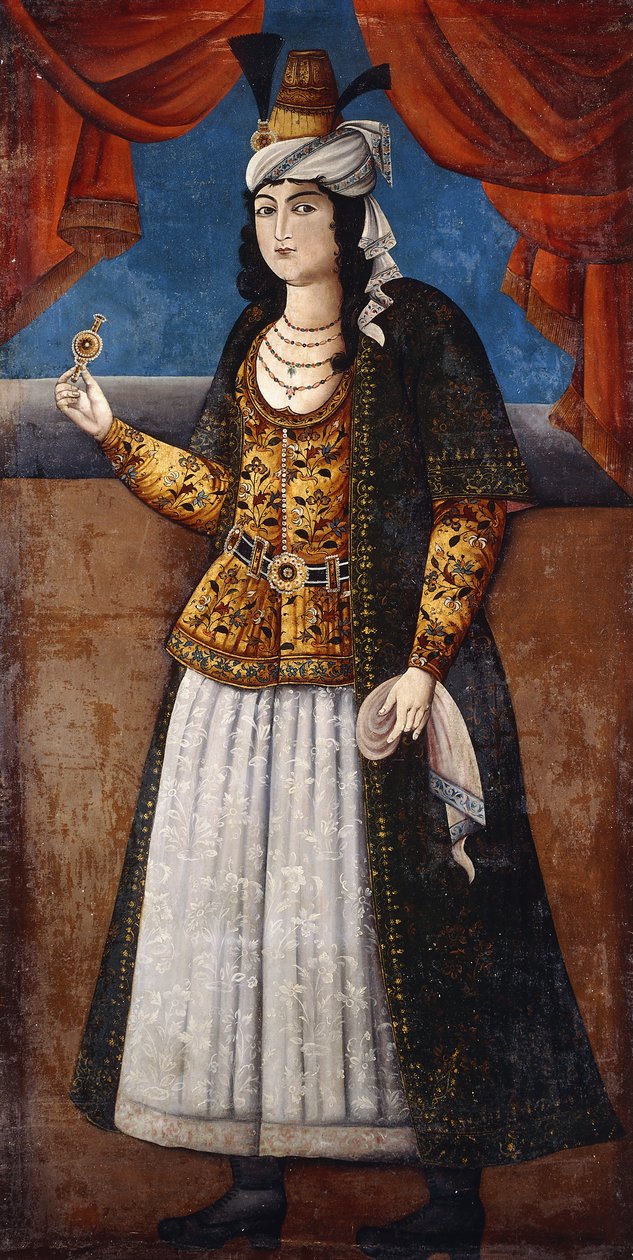 Portrait of a Lady by Qajar School
