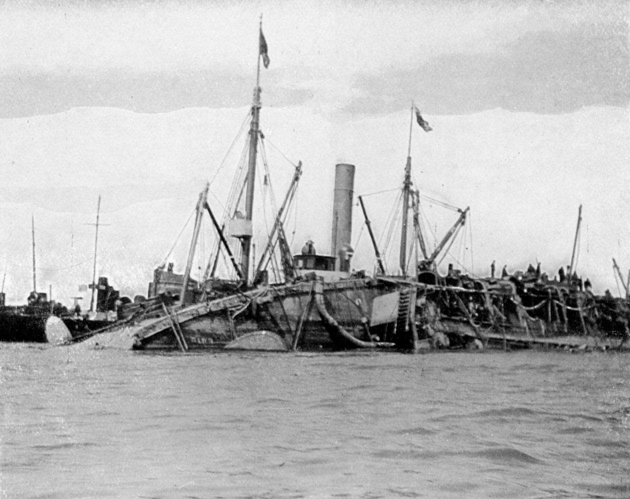 The raising of HMS Gladiator by Queen Alexandra