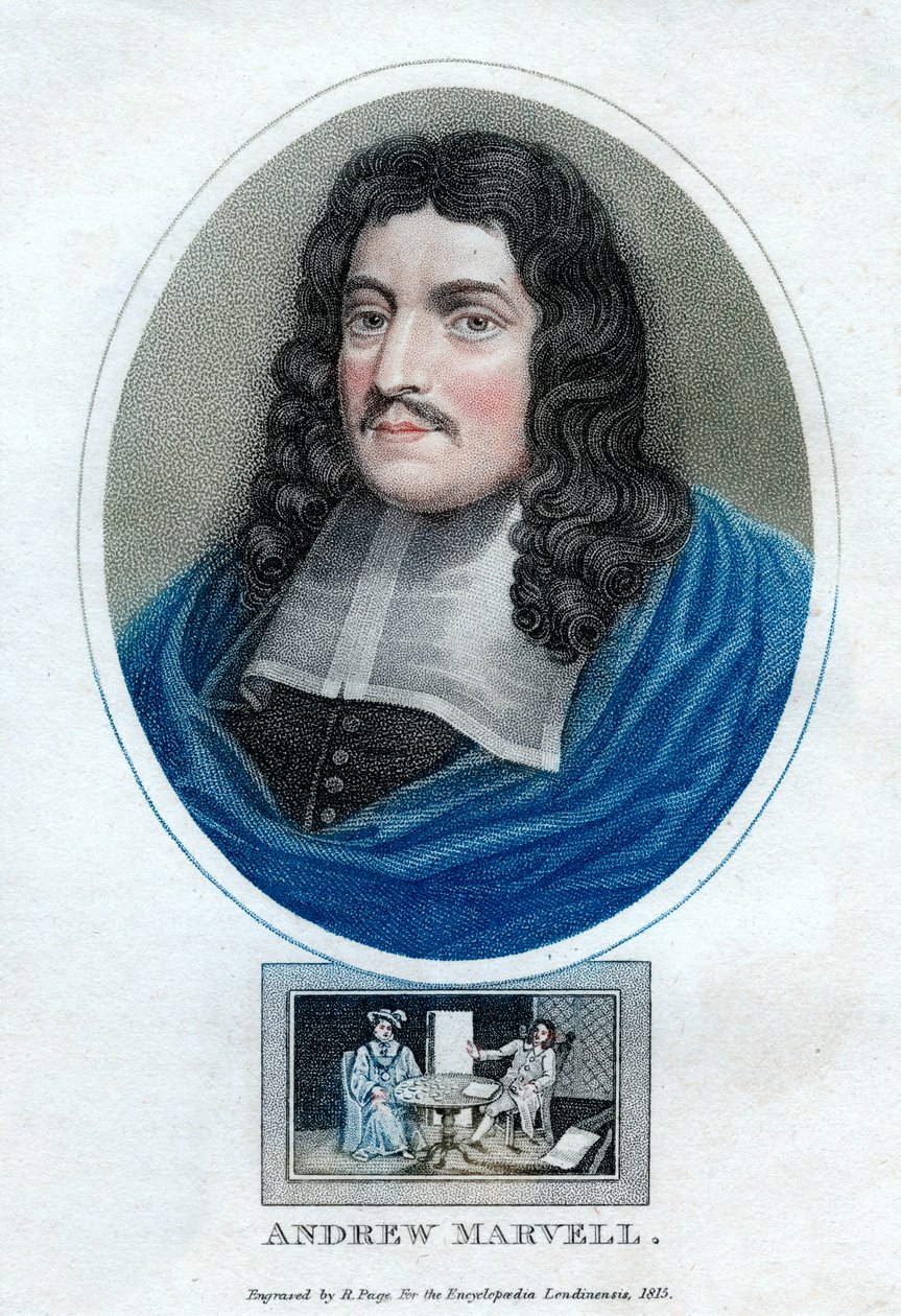 Andrew Marvell, English metaphysical poet by R. Page