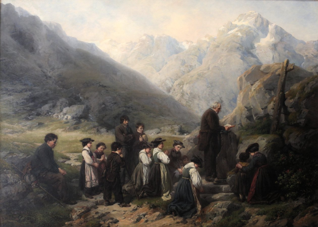 Sunday Ceremony on the Sanetsch Pass by Rafael Ritz