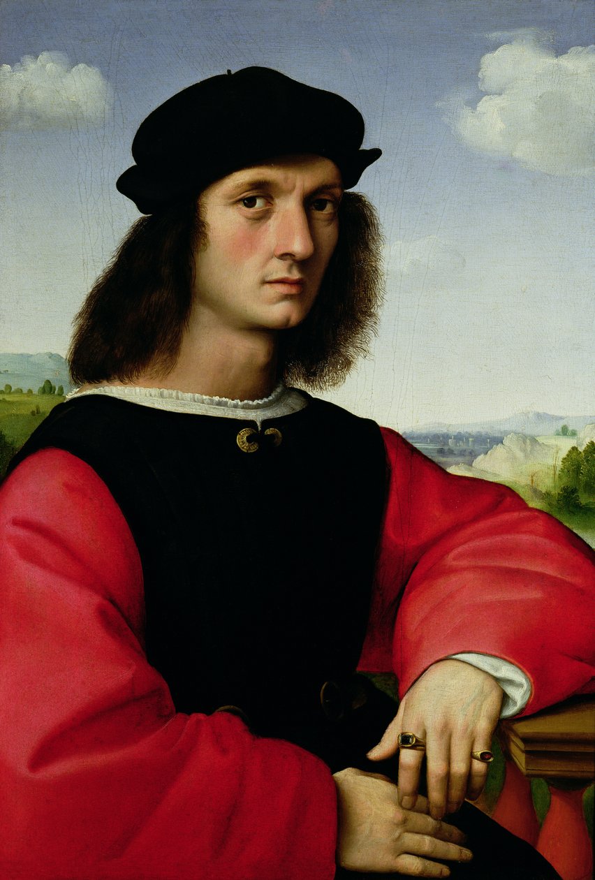 Portrait of Agnolo Doni, c.1505-06 by Raffaello Sanzio Raphael