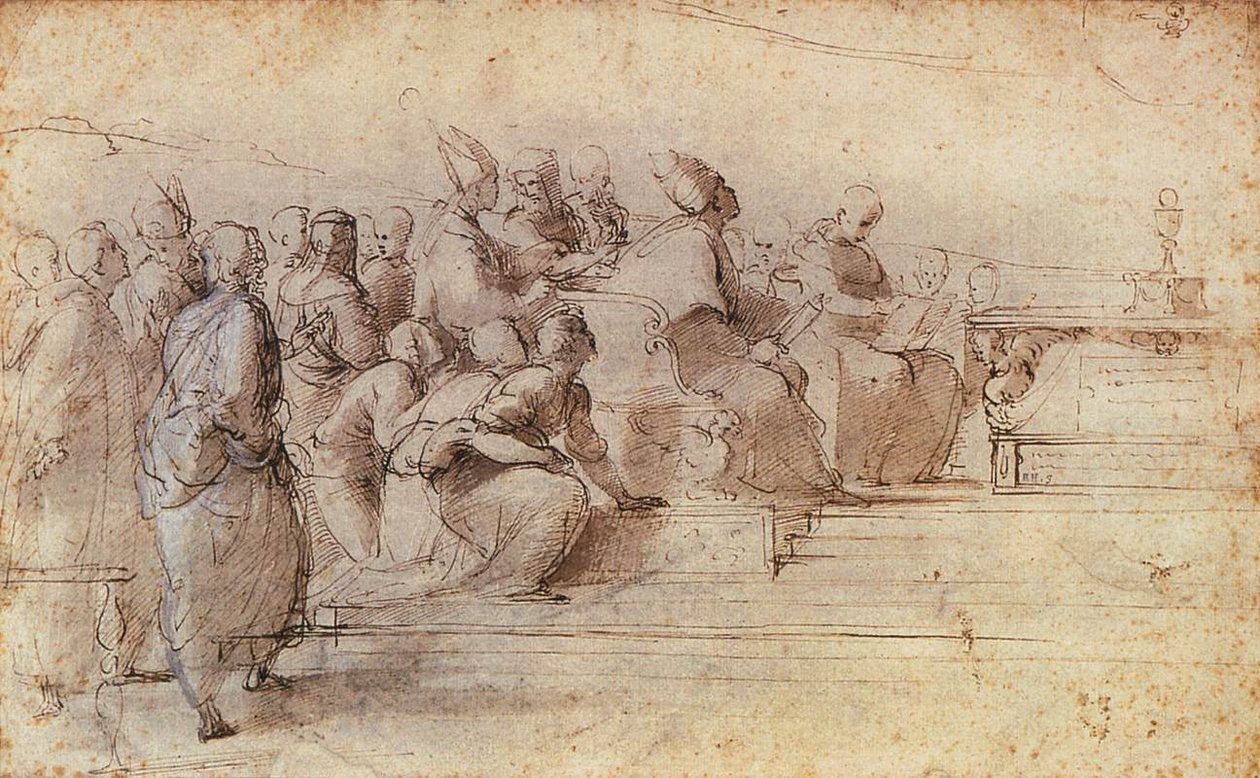 Study for the Disputa by Raffaello Sanzio Raphael
